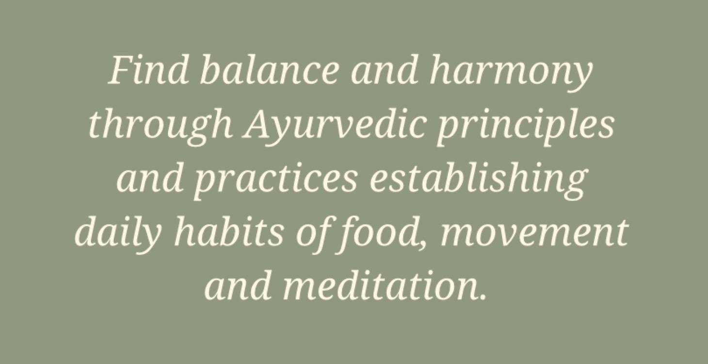 Ayurvedic Seasons - Fall (VATA)