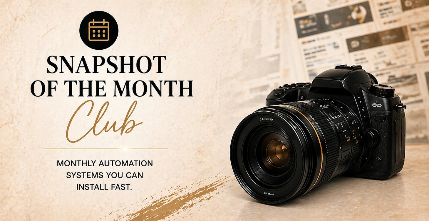 SNAPSHOT OF THE MONTH CLUB