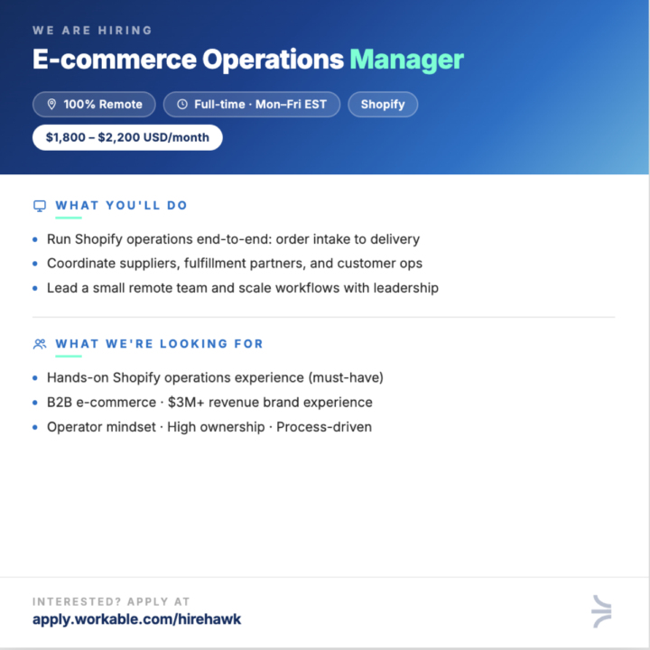 Open roles!