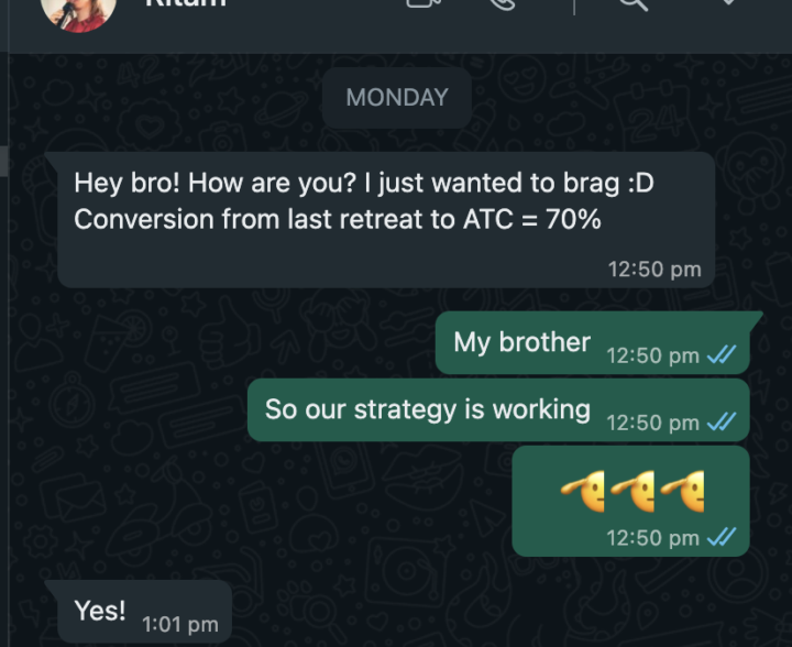 70% Conversions for the Community - Shoutout