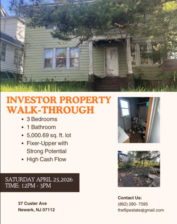 Investor Walkthrough - Newark NJ🚨