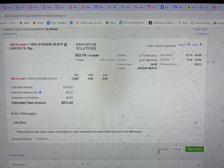2nd options TRADE ACE FUND (ORLA + ISSC) 