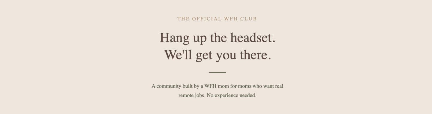 The Official WFH Club