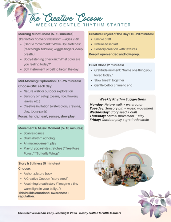 🌿 Weekly Gentle Rhythm (Creative Cocoon)