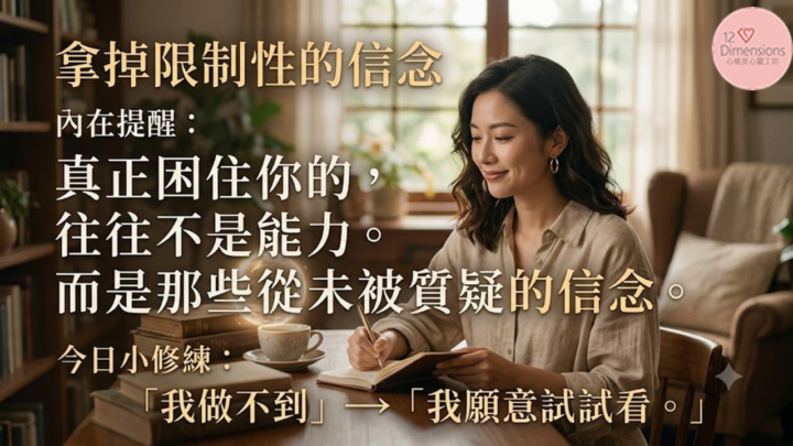 每日修煉＿允許自己從做不到，變成願意試試看。