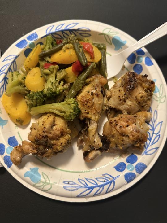 Lunch and dinner from today