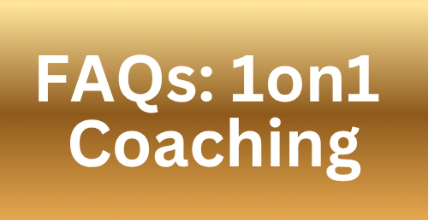 1on1 Cocahing FAQ's
