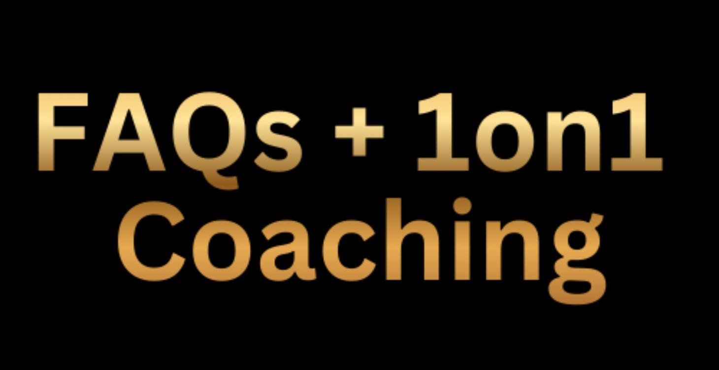1on1 Cocahing FAQ's