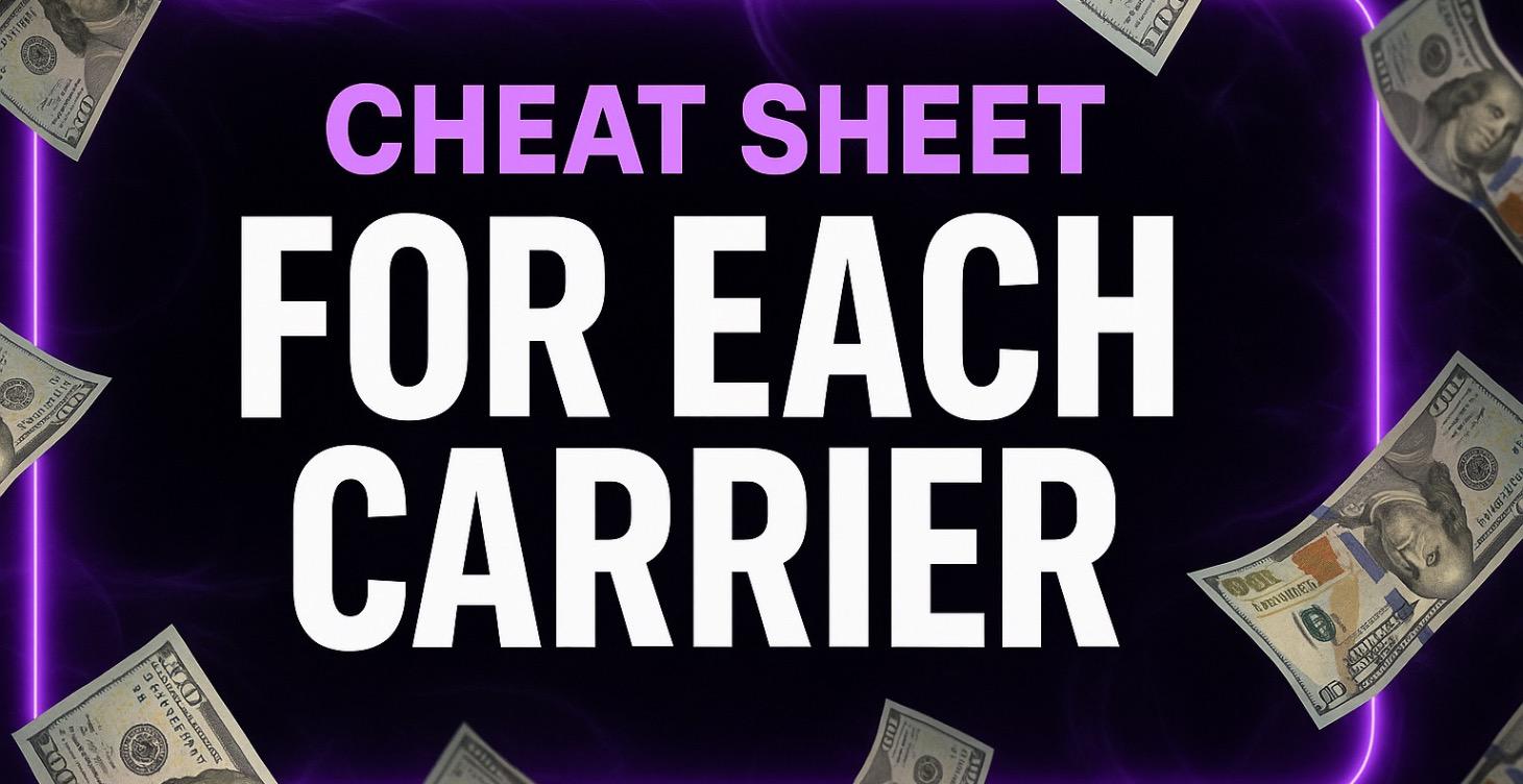 Rich Of Life Insurance Cheat Sheet for carriers