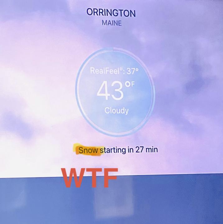 I’m sending our weatherman a calendar 