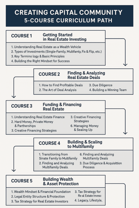 Real Estate Wealth Course road map!