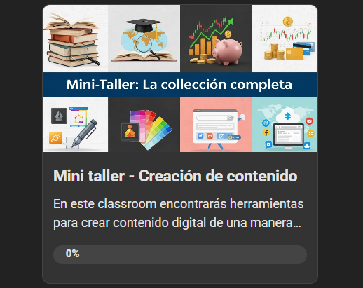 Modulo de Mini-Taller ya disponible!!