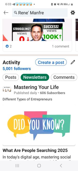 Why Grow Your Linkedin Profile !!! 5001 Followers + Today 3/21/25