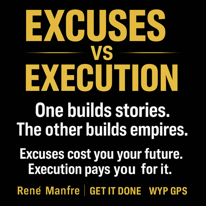 Excuses vs Execution