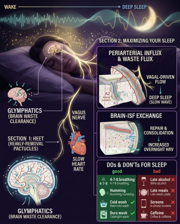 Vagus Nerve Keeps You Asleep so Your Brain Can Glymphatically Cleanse