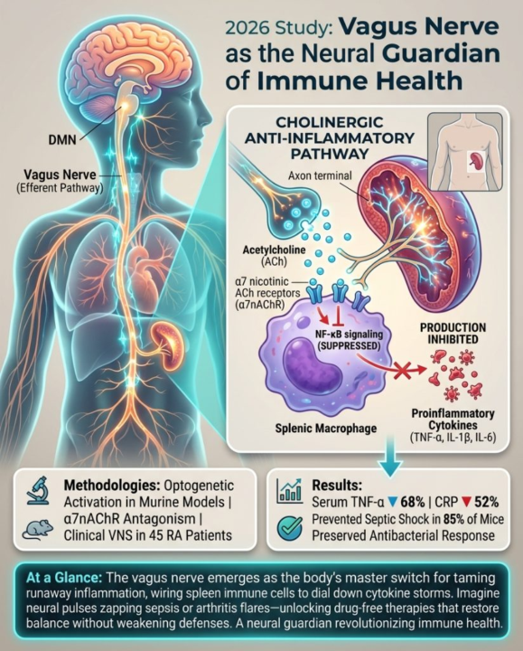 New 2026 Research: How The Vagus Nerve Reduces Systemic Inflammation By 68 Percent