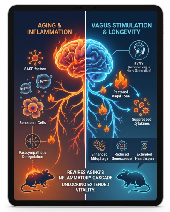 Vagus Nerve: The Key To Longevity And Reversing Age-Related Decline?