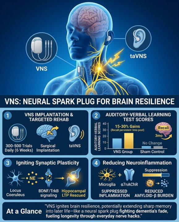 Memory Boosted By 30 Percent For 3 Months With This Vagus Nerve Technique (Stimulating it)