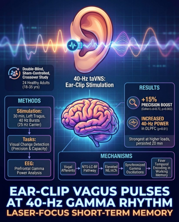 Zap Your Way To Sharper Memory: Frequency Specific Vagus Nerve Stim Boosts Focus By 15%!