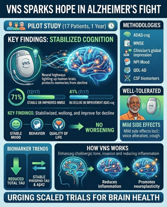 New Clinical Data: Vagus Nerve Stimulation Stabilizes Cognitive Decline