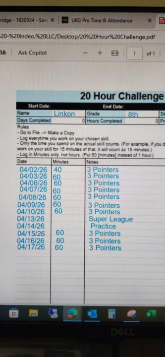 20 hour challenge