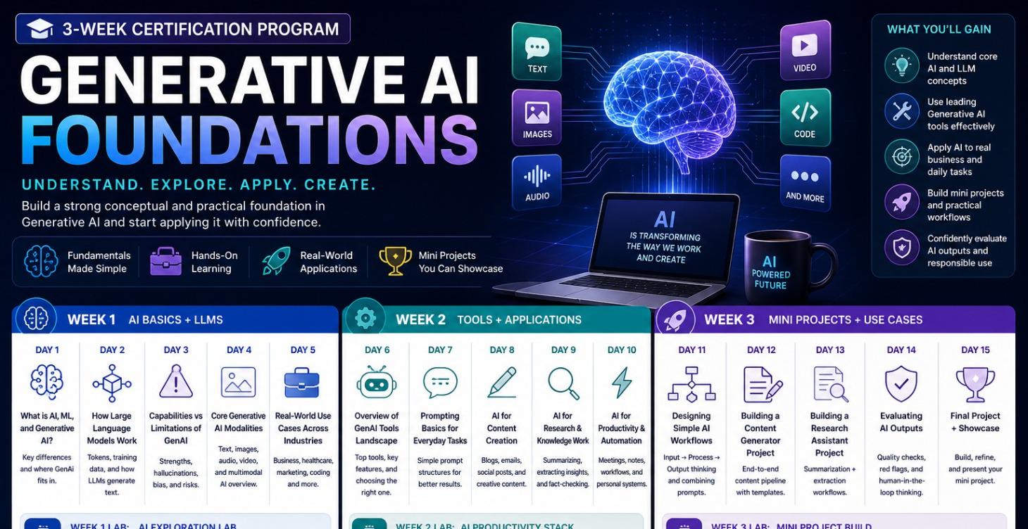 3 Week - Generative AI Foundations Certification