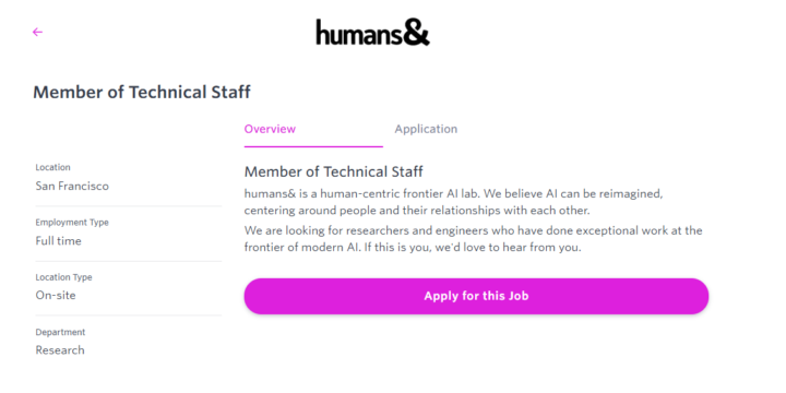 Humans& are hiring...