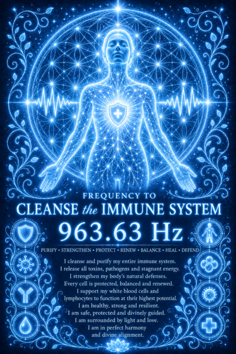 Cleanse Immune System 963.63 Hz- Light Code Art 🧬
