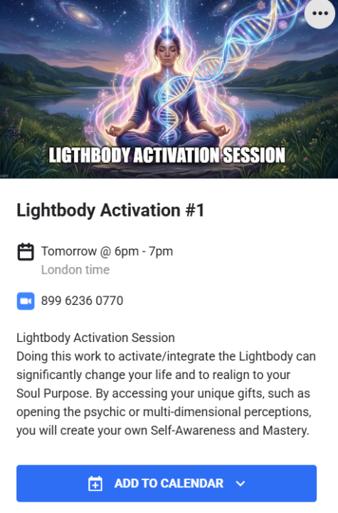 Lightbody Activation Session Group #1