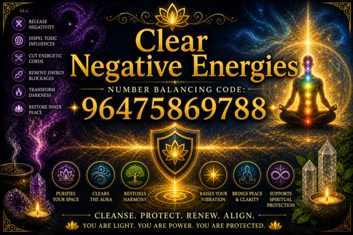 Clear Negative Energies - Number Balancing Frequency