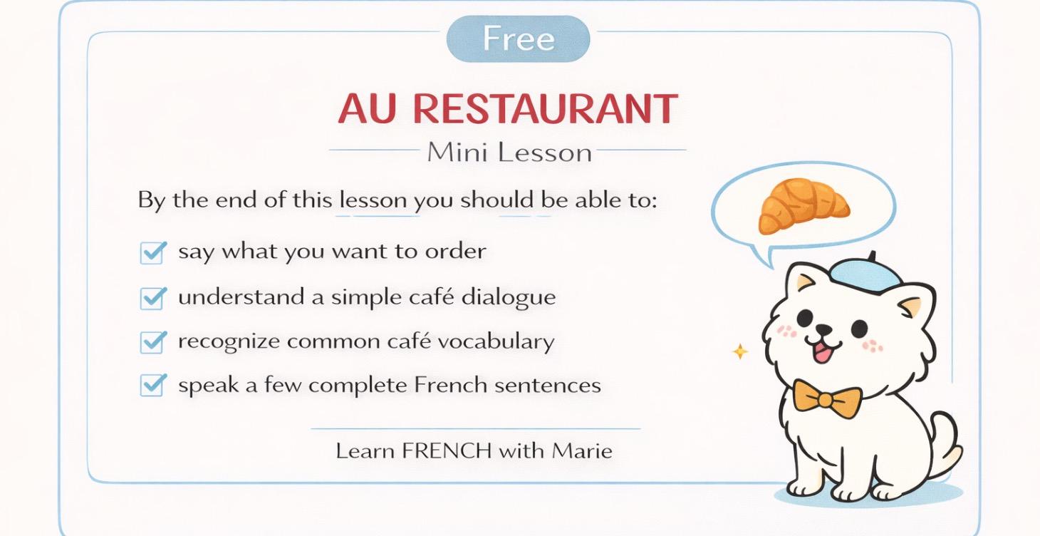 FREE : AU RESTAURAUNT