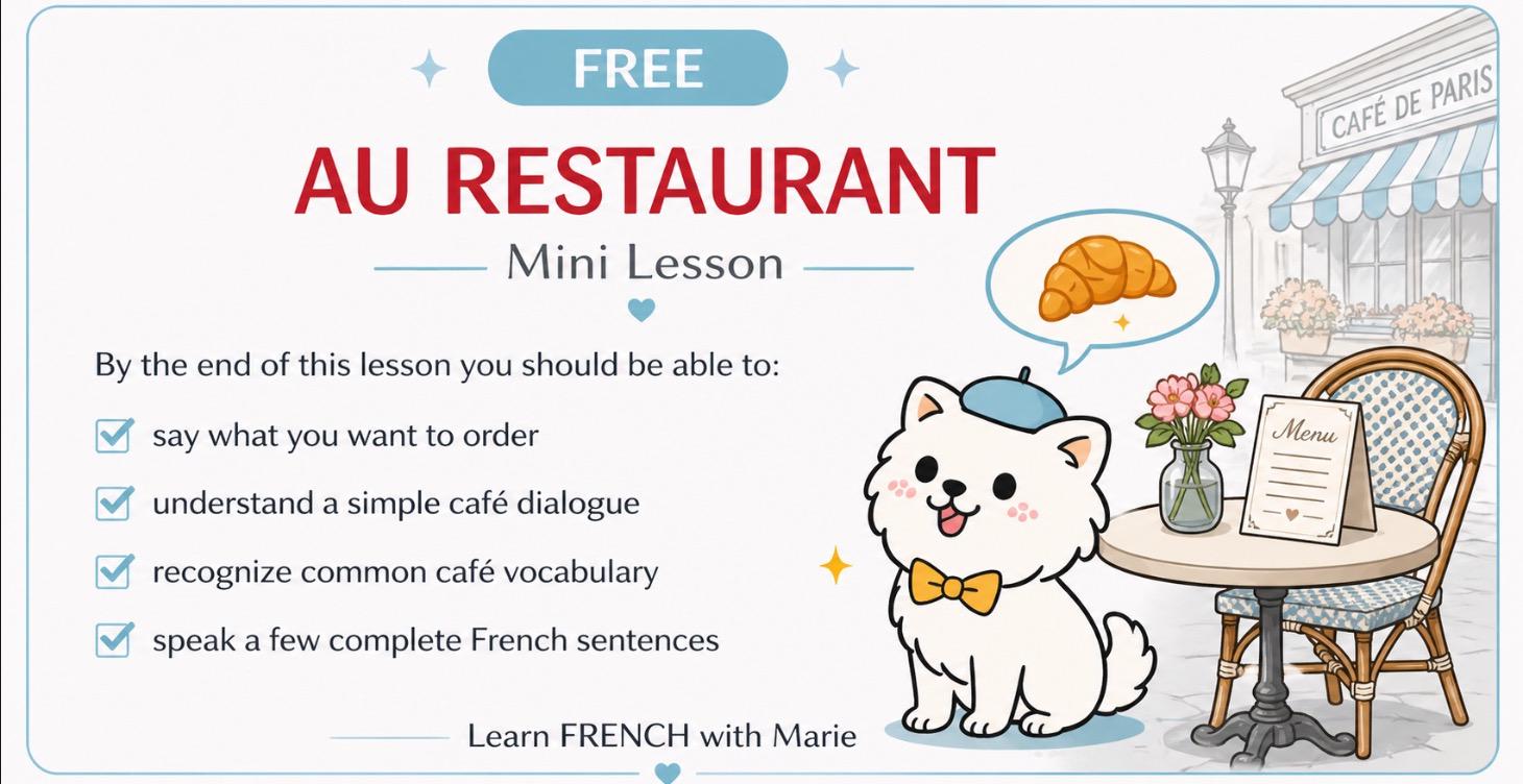 FREE : AU RESTAURAUNT
