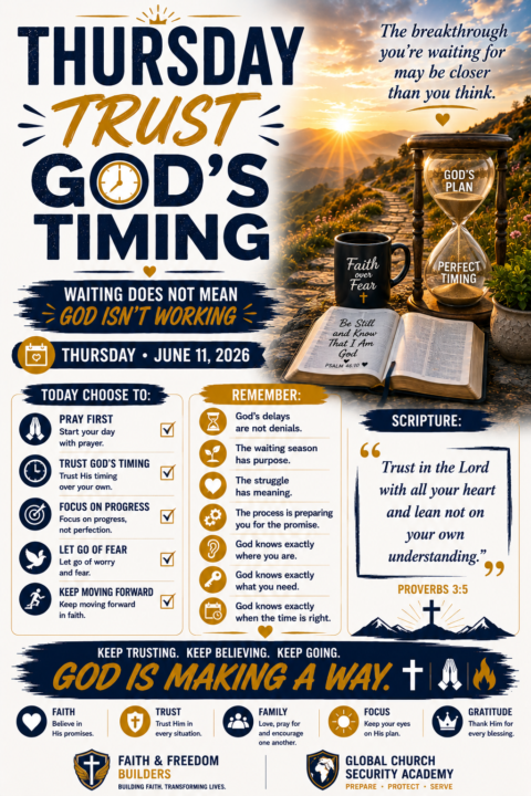 TRUST GOD’S TIMING 🙏