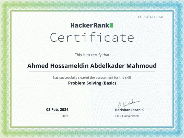 Ahmed Hossameldin Mahmoud