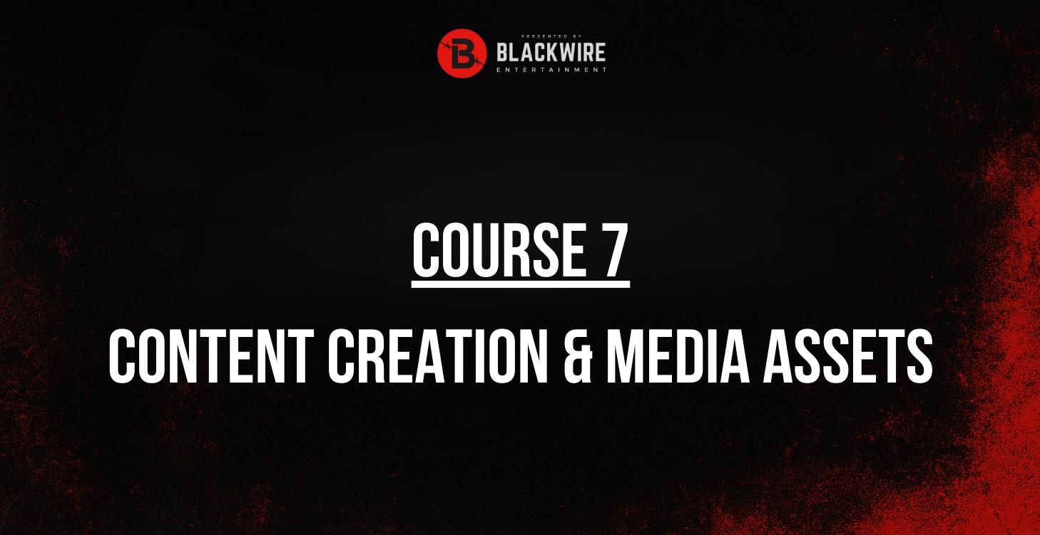 COURSE 7: CONTENT CREATION AND MEDIA ASSETS