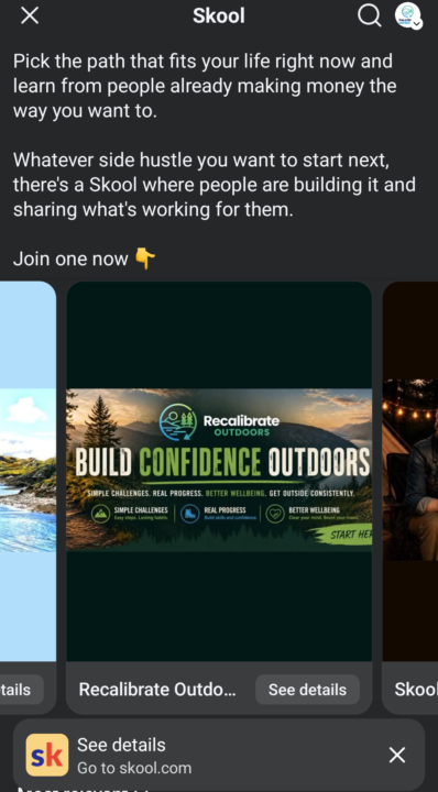 We were featured on Facebook Skool Ads! 