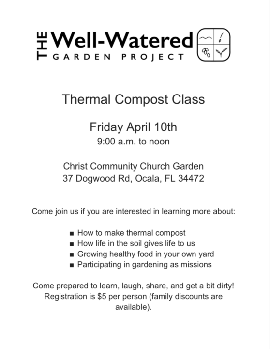 Hot compost class FYI