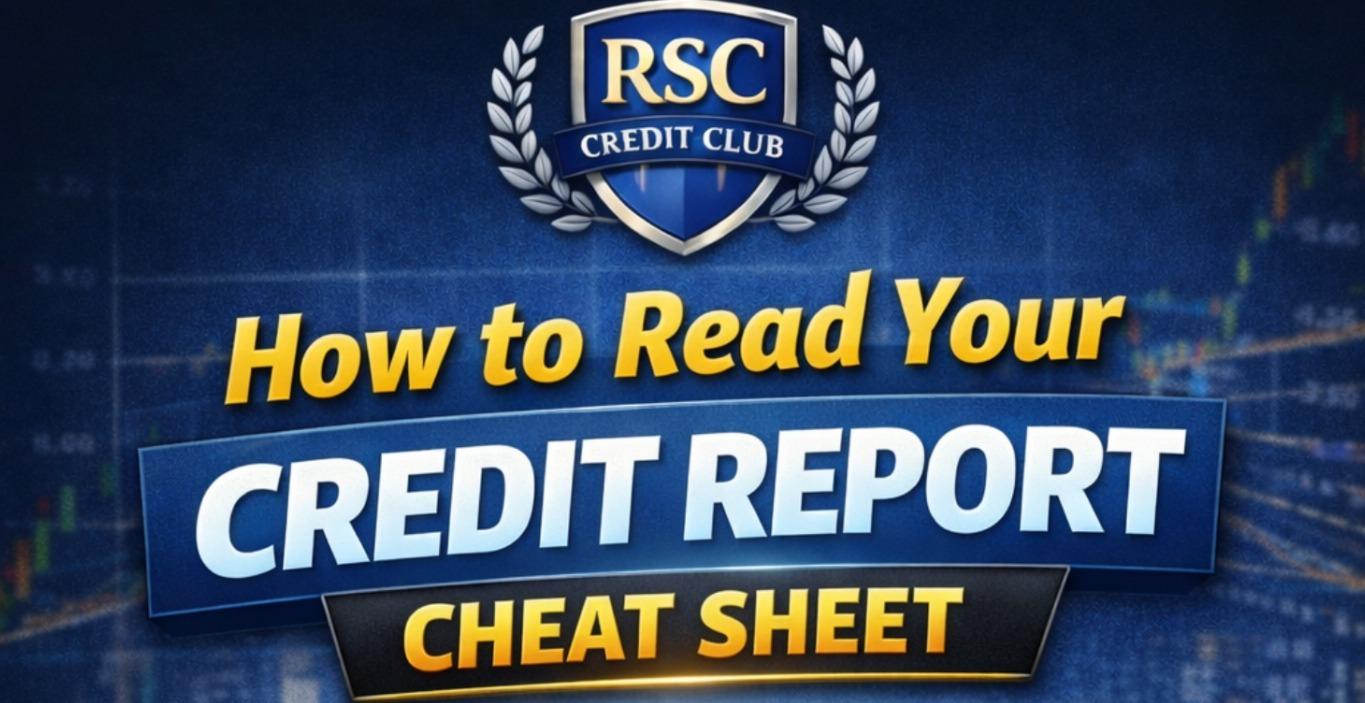 How to Read Your Credit Report Cheat Sheet
