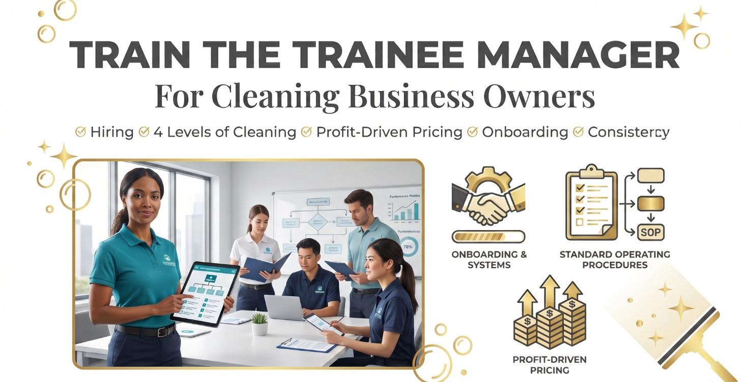 CLEANING BUSINESS TRAIN THE MANAGER