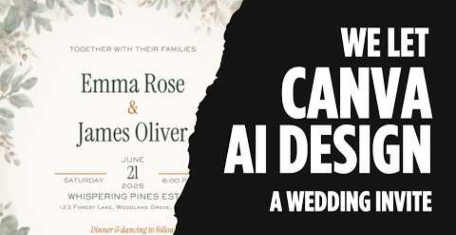 Wedding Invitations in Minutes Using Canva AI 2.0