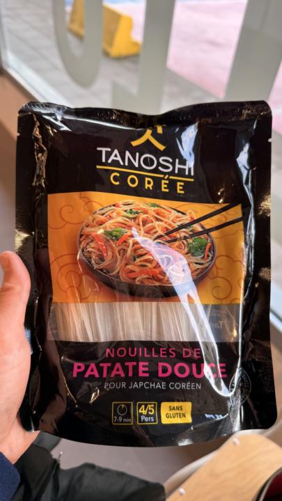 Nouilles de patates douces (100%) et Tofu soyeux au Delhaize (Embourg)