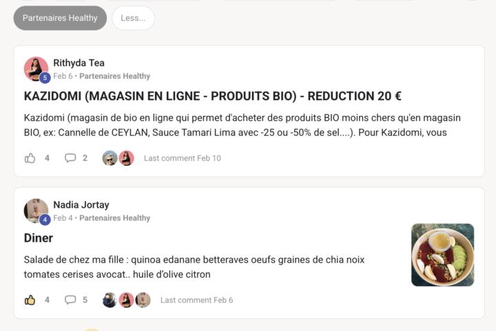 Nouvelle catégorie "Partenaires Healthy"