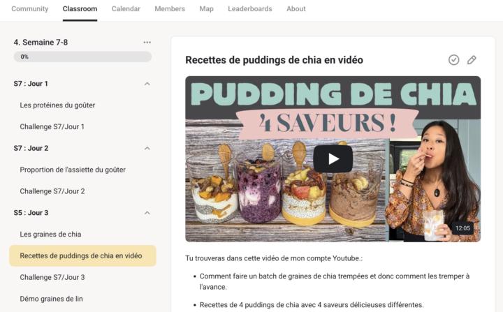Classroom/Goûter : endroits avec vidéos explicatives Graines de chia et graines de lin