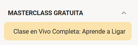 MASTERCLASS COMPLETA PARA LIGAR 🔥
