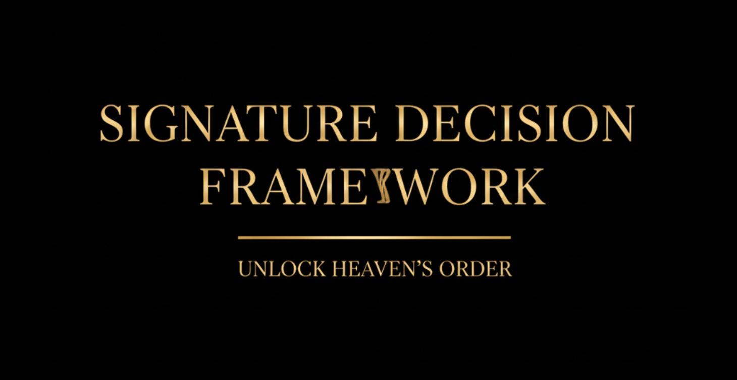 SIGNATURE DECISION FRAMEWORK