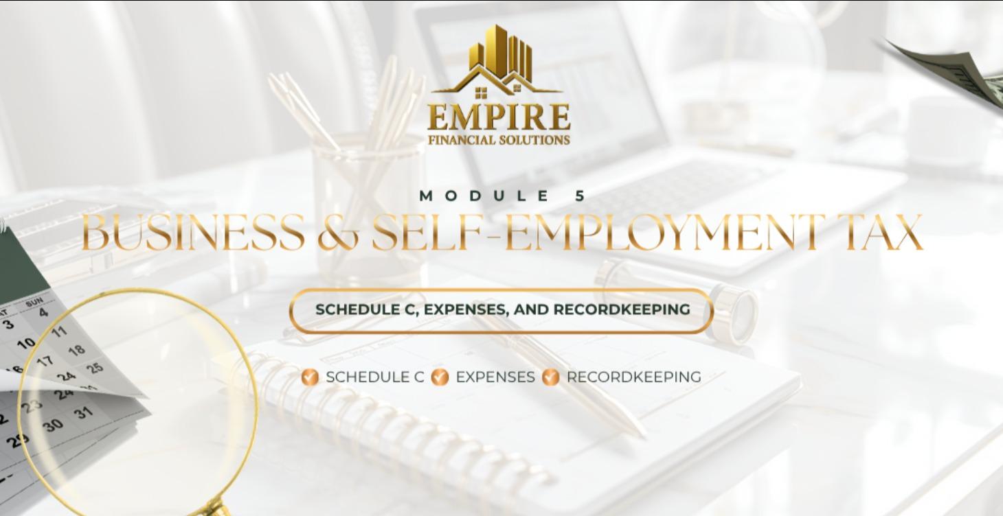 BUSINESS & SELF EMPLOYMENT TAX