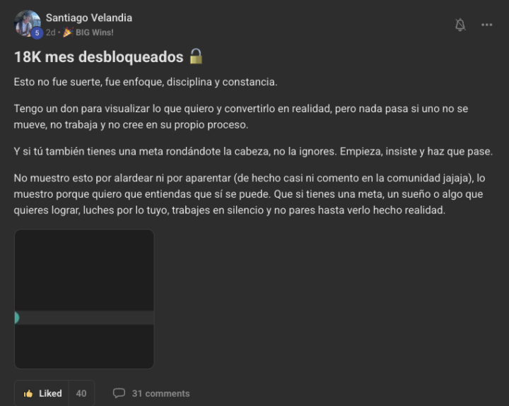 🤯 Qué harías con $18K USD en un mes?