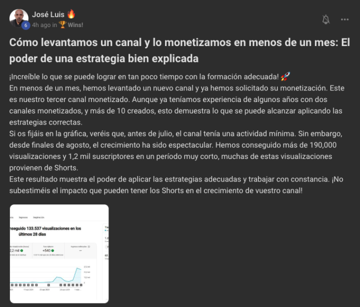José Luis Monetizando Su Canal