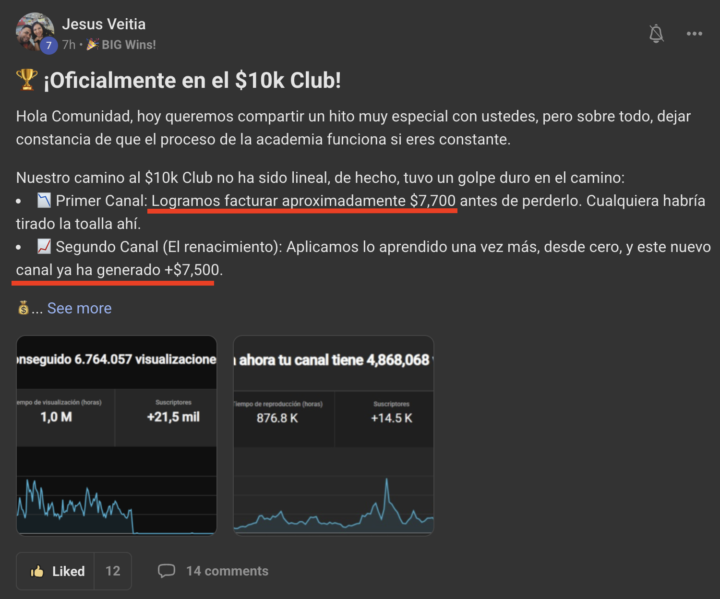 Nuevos Miembros del $10k Club 💰