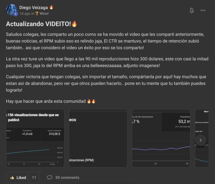 Diego con $300 en un video